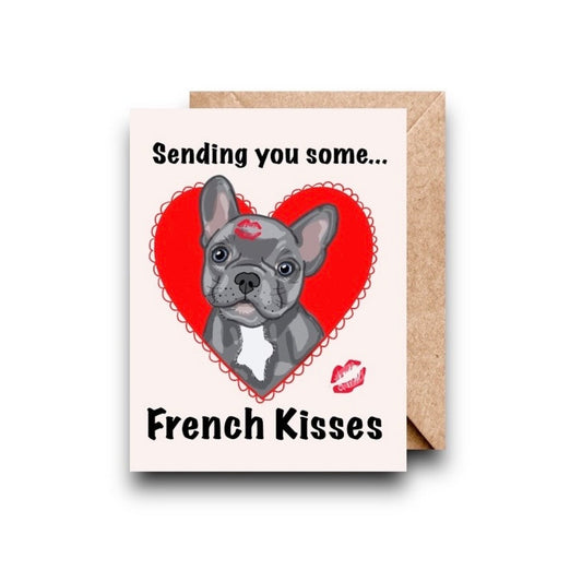 French Kisses Greeting Card